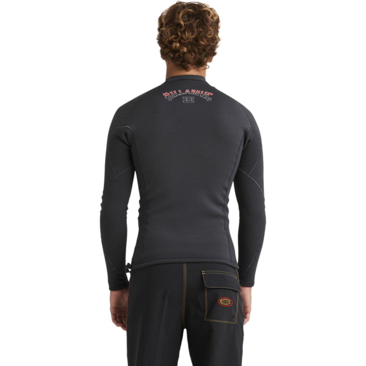 2026 Billabong Hombres Revolution Chaqueta De Manga Larga Natural 24AW191522 - Graphite